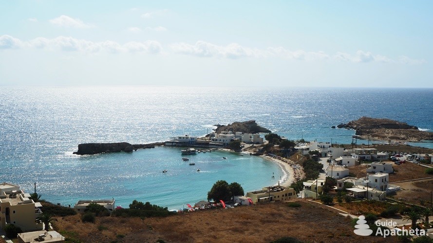 Village Kato Lefkos et sa plage