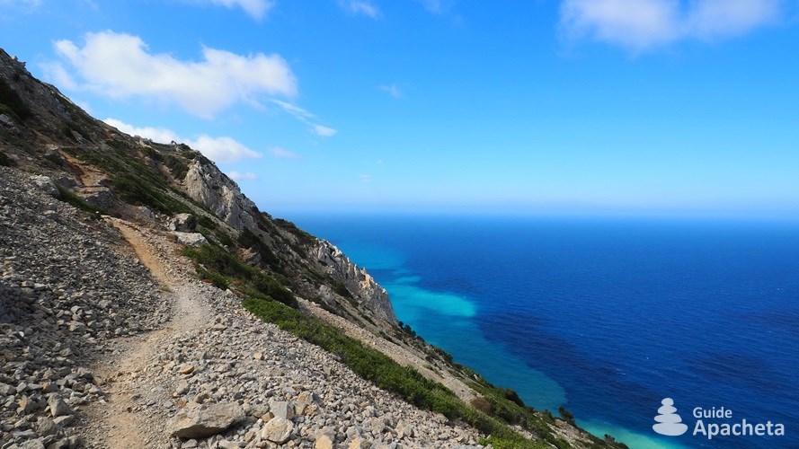 Sentier panoramique sur la mer